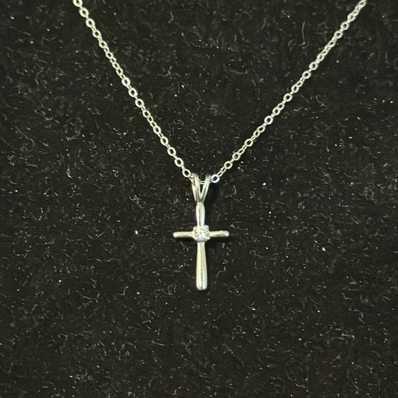 Cross silver 925 pendant and necklace set - Picture 4 of 6